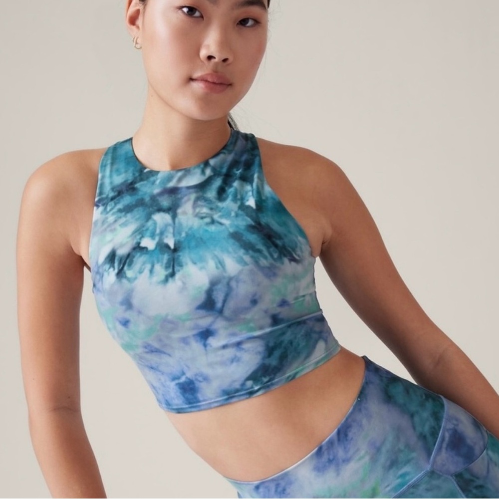 Athleta Conscious Crop Printed XS